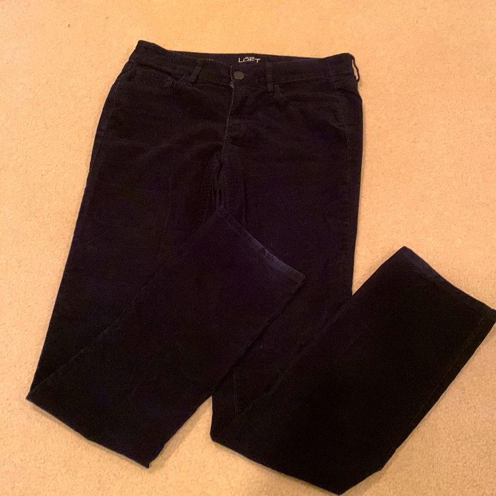 Ann Taylor Loft Blue Corduroy pants Modern Straight - 28/6T